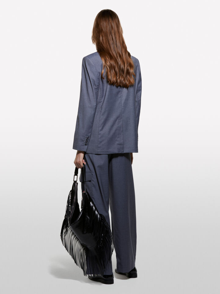 Μπλέιζερ γκρι με ζώνη - μπλέιζερ γυναικεία - Σκουρο Γκρι | Sisley image number 2